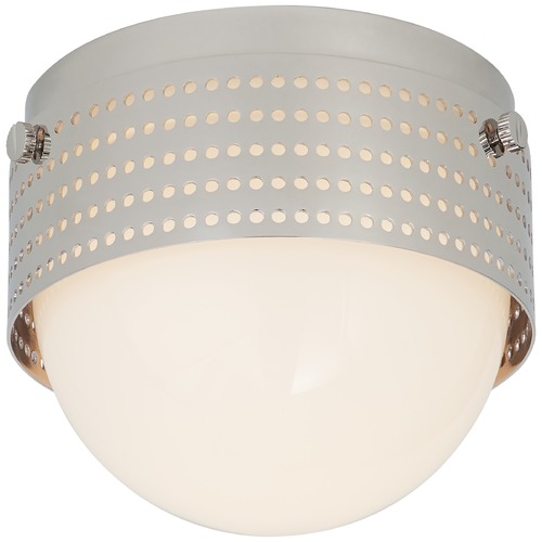 Visual Comfort Signature Collection Kelly Wearstler Precision Flush Mount in Nickel by Visual Comfort Signature KW4056PNWG