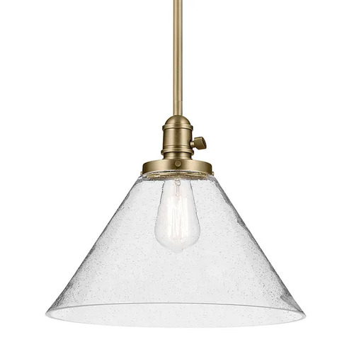 Avery 14-Inch Pendant in Natural Brass by Kichler Lighting