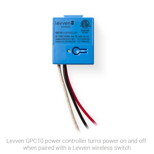 Levven Levven 10A Power Controller for Wireless Switches 1-GPC10