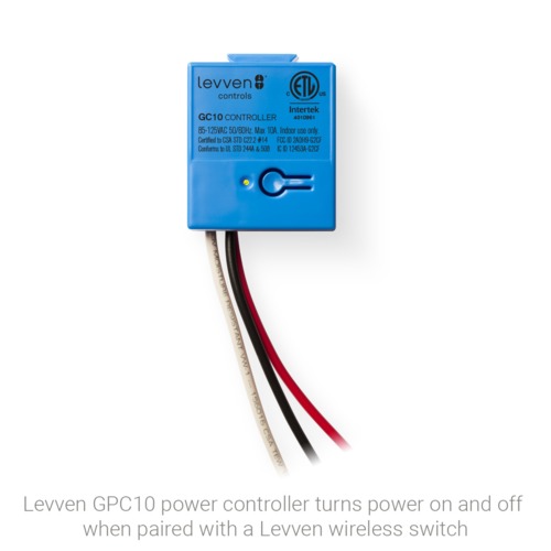 Levven 10A Power Controller for Wireless Switches