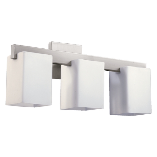 Modus Satin Nickel Bathroom Light by Quorum Lighting