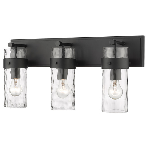 Fontaine Matte Black Bathroom Light by Z-Lite