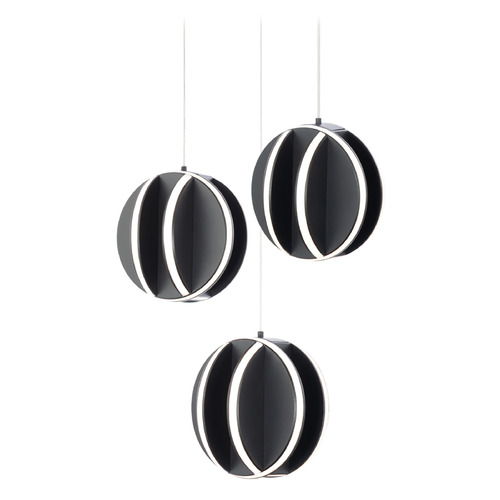 Carillion Black LED Multi-Light Pendant by Modern Forms