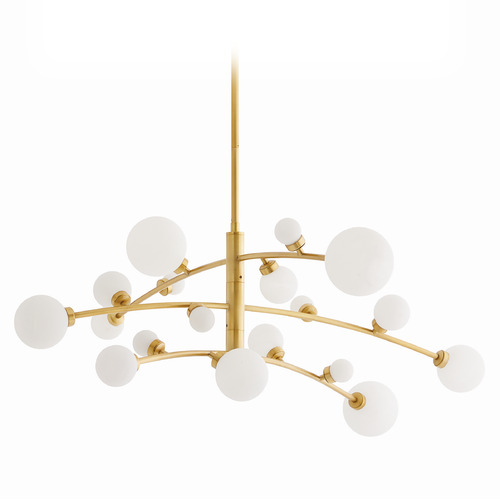 Maser 45-Inch LED Chandelier in Antique Brass by Arteriors Home