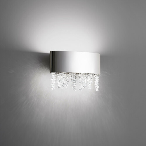 Soleil Polish Nickel LED Bathroom Light by Schonbek Lighting
