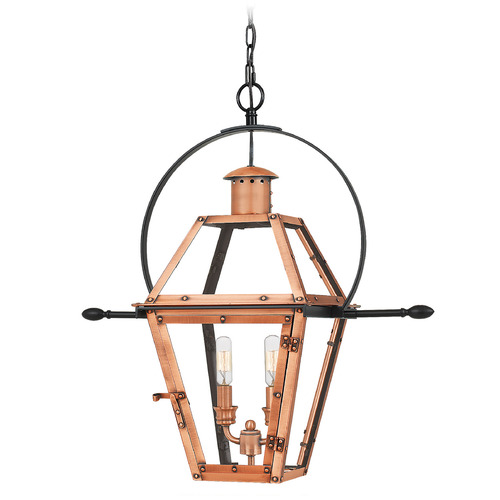 Rue De Royal Indoor Hanging Light in Aged Copper by Quoizel Lighting