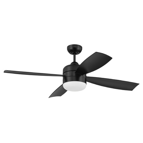 Craftmade Lighting Sebastion Flat Black LED Ceiling Fan by Craftmade Lighting SBN52FB4