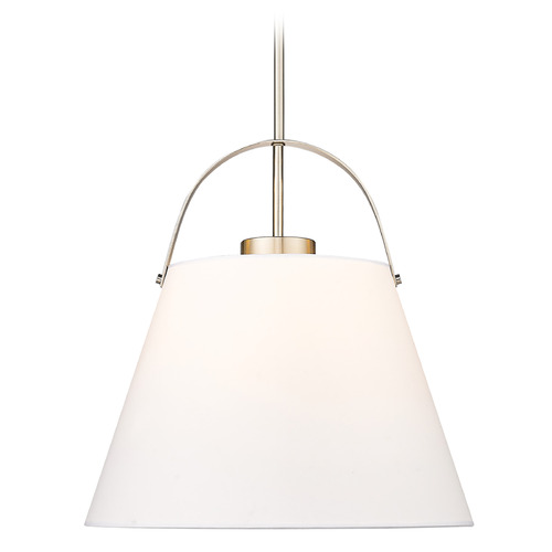Z-Lite Z-Studio Brushed Nickel Pendant Light with Empire Shade