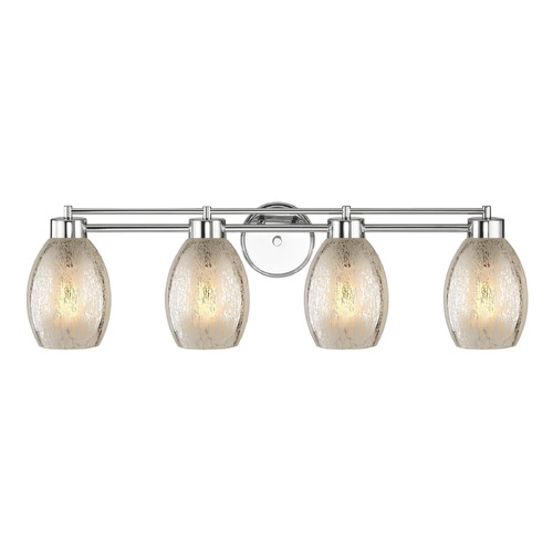 Design Classics Lighting Mercury Glass Chrome Bathroom Light Chrome 704-26 GL1034-MER