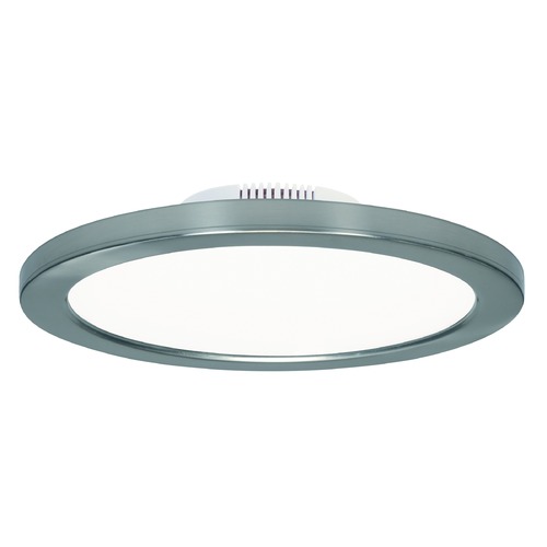 Satco Lighting Blink Slim 7-Inch LED Round Surface Mount Polished Nickel 3000K by Satco Lighting S9884