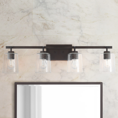 Greyson 33.50-Inch Vanity Light in Bronze by HomePlace by Capital Lighting