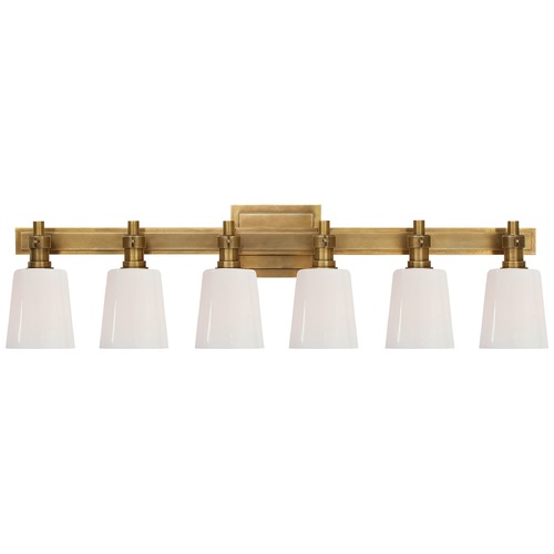 Visual Comfort Signature Collection Thomas OBrien Bryant Bath Light in Antique Brass by Visual Comfort Signature TOB2154HABWG