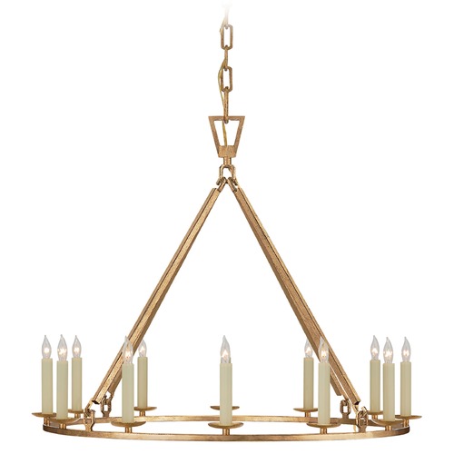 Visual Comfort Signature Collection Chapman & Myers Darlana Chandelier in Gilded Iron by Visual Comfort Signature CHC5172GI