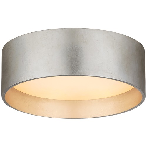 Visual Comfort Signature Collection Studio VC Shaw 5-Inch Flush Mount in Silver Leaf by Visual Comfort Signature S4040BSL