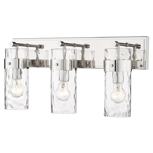 Z-Lite Fontaine Polished Nickel Bathroom Light by Z-Lite 3035-3V-PN