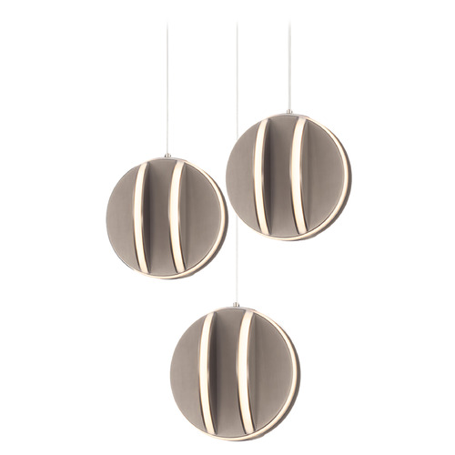 Carillion Brushed Nickel LED Multi-Light Pendant by Modern Forms