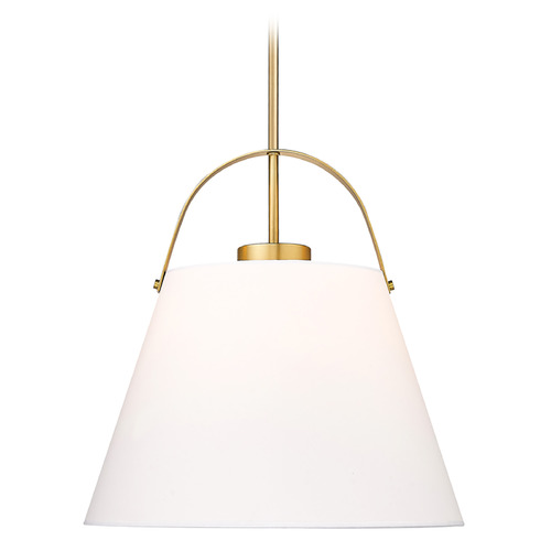 Z-Lite Z-Studio Heritage Brass Pendant Light with Empire Shade