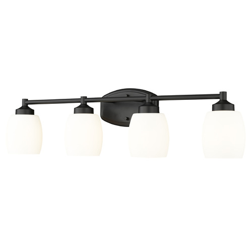 Z-Lite Z-Lite Kendrick Matte Black Bathroom Light 745-4V-MB