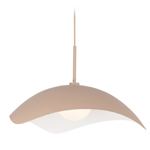 Kuzco Lighting Kirby Peach Pendant Light with Globe Shade