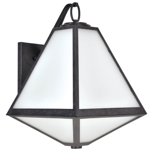 Crystorama Lighting Brian Patrick Flynn Glacier Black Charcoal Outdoor Wall Light