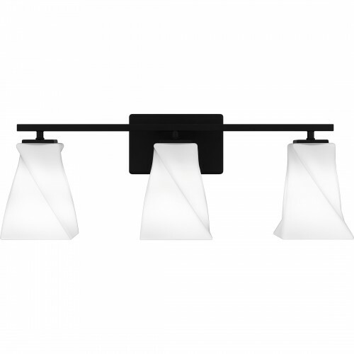 Stetson 24.50-Inch Bath Light in Matte Black by Quoizel Lighting