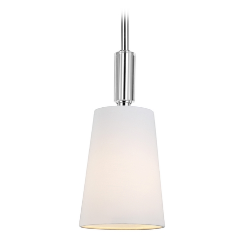 Lismore Mini Pendant in Polished Nickel by Visual Comfort Studio