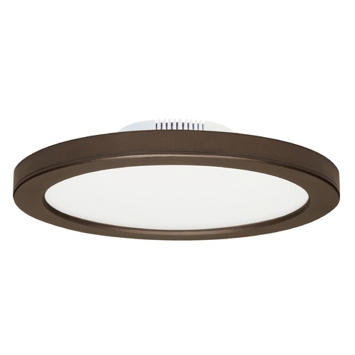 Blink Slim 7-Inch LED Round Surface Mount 12W Bronze 3000K by Satco Lighting