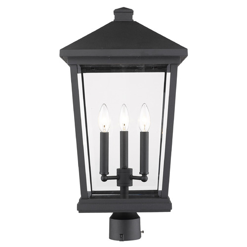 Beacon Black Post Light by Z-Lite