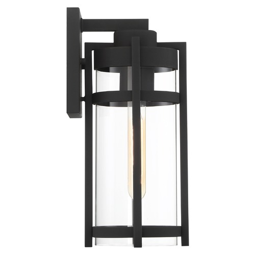Tofino Textured Black Outdoor Wall Light by Nuvo Lighting