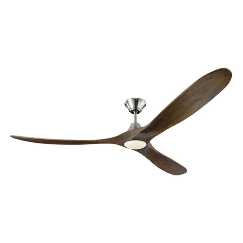 Visual Comfort Fan Collection Maverick 70-Inch LED Fan in Brushed Steel by Visual Comfort & Co Fans 3MAVR70BSD