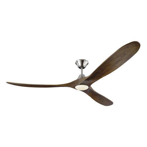 Maverick 70-Inch LED Fan in Brushed Steel by Visual Comfort & Co Fans