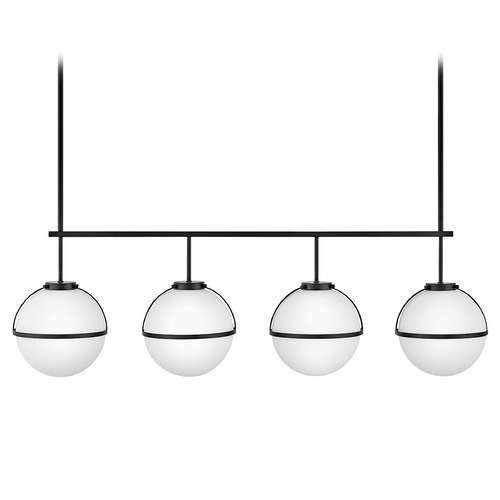 Hollis 4-Light Linear Chandelier in Black by Hinkley Lighting