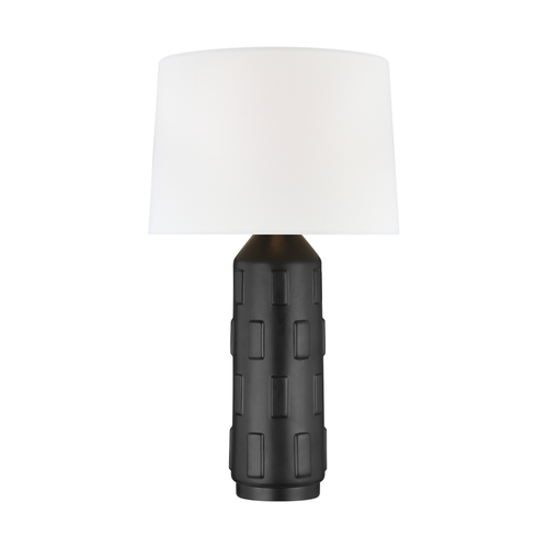 Visual Comfort Studio Collection Chapman & Meyers 28-Inch Tall Morada Coal & Aged Iron LED Table Lamp by Visual Comfort Studio CT1081COL1