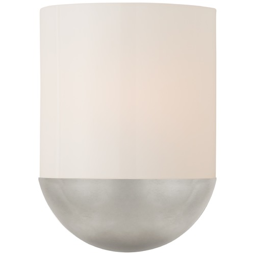 Visual Comfort Signature Collection Barbara Barry Crescent Sconce in Silver Leaf by Visual Comfort Signature BBL2155BSLWG