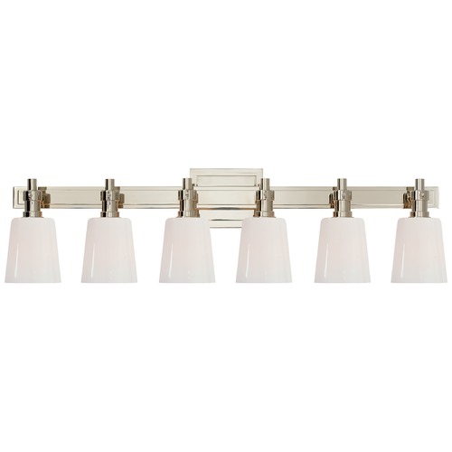 Visual Comfort Signature Collection Thomas OBrien Bryant Bath Light in Polished Nickel by Visual Comfort Signature TOB2154PNWG