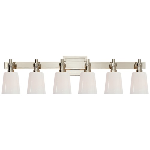Thomas OBrien Bryant Bath Light in Polished Nickel by Visual Comfort Signature