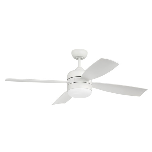 Sebastion White LED Ceiling Fan by Craftmade Lighting