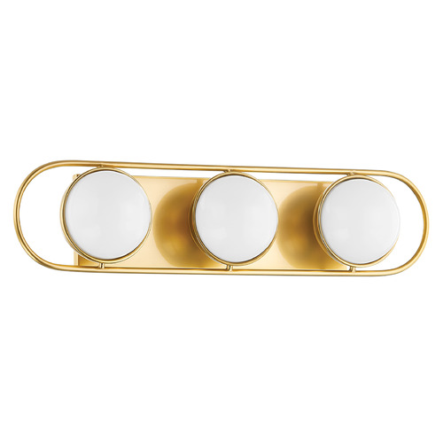 Mitzi by Hudson Valley Mitzi Paige Aged Brass 3-Light Vanity Fixture H783303-AGB