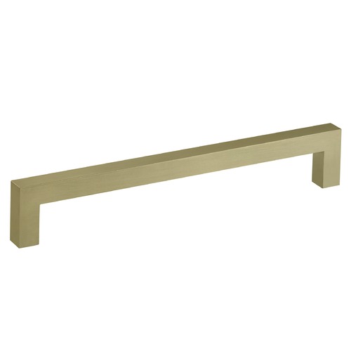 Seattle Hardware Co Satin Brass Cabinet Pull 7-9/16-Inch Center to Center HW2-8-SBB