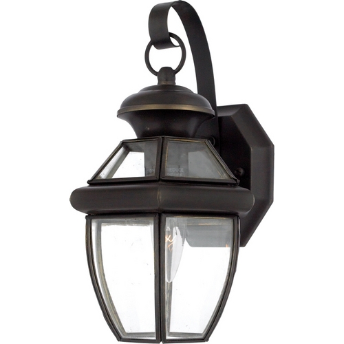 Newbury Outdoor Wall Light in Medici Bronze by Quoizel Lighting