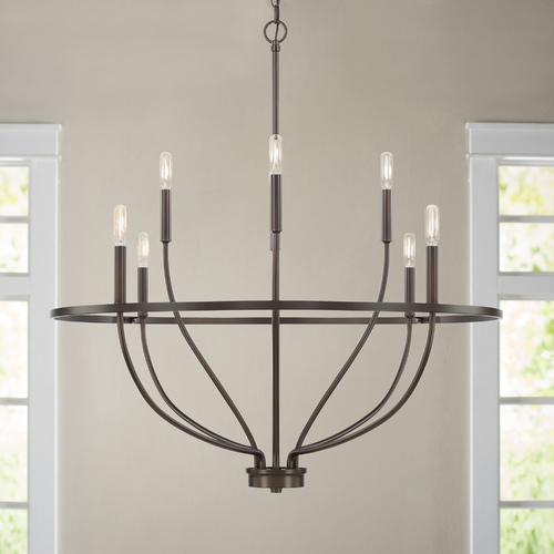 HomePlace by Capital Lighting Greyson 8-Light Chandelier in Bronze by HomePlace by Capital Lighting 428581BZ