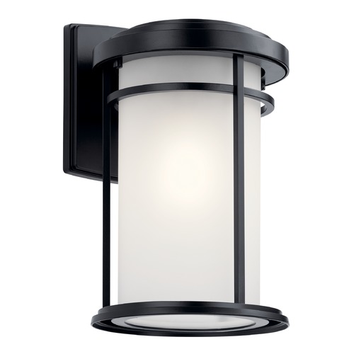 Toman 13.50-Inch Black Outdoor Wall Light by Kichler Lighting