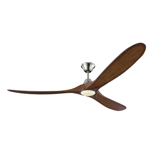 Visual Comfort Fan Collection Maverick 70-Inch LED Fan in Brushed Steel by Visual Comfort & Co Fans 3MAVR70BSKOAD