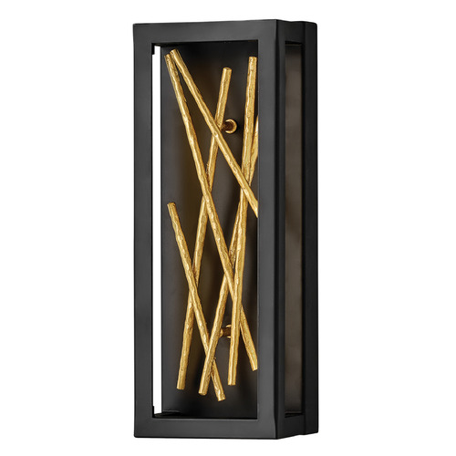 Fredrick Ramond Styx Black & Gilded Gold LED Sconce