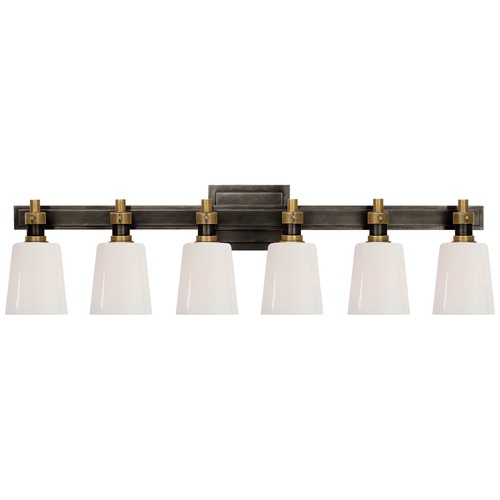 Thomas OBrien Bryant Bath Light in Bronze & Brass by Visual Comfort Signature