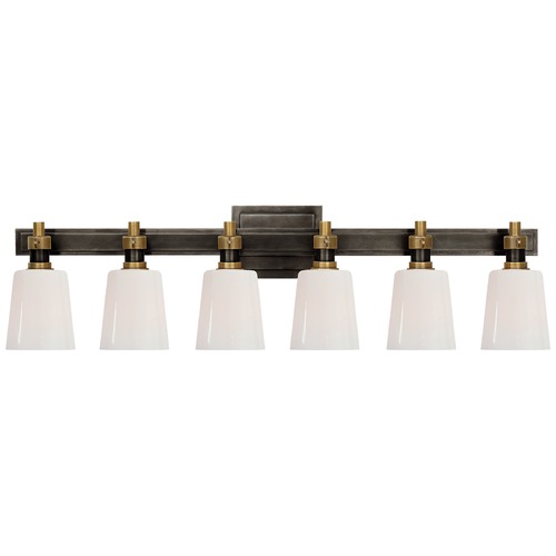 Visual Comfort Signature Collection Thomas OBrien Bryant Bath Light in Bronze & Brass by Visual Comfort Signature TOB2154BZHABWG