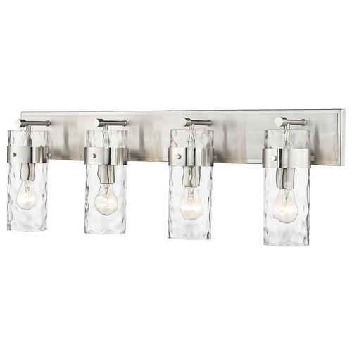 Z-Lite Fontaine Brushed Nickel Bathroom Light by Z-Lite 3035-4V-BN