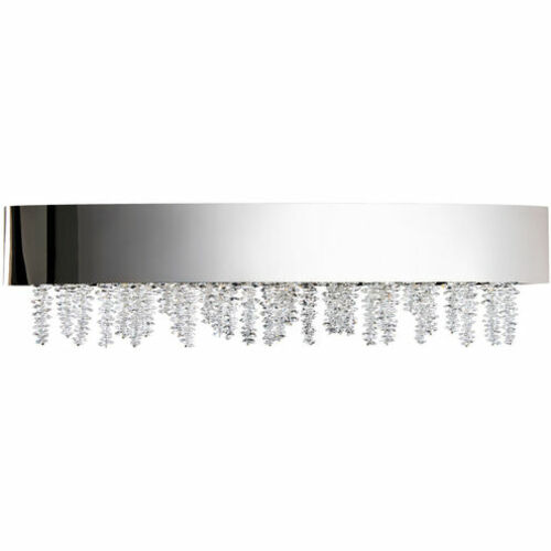 Soleil Polish Nickel LED Bathroom Light by Schonbek Lighting