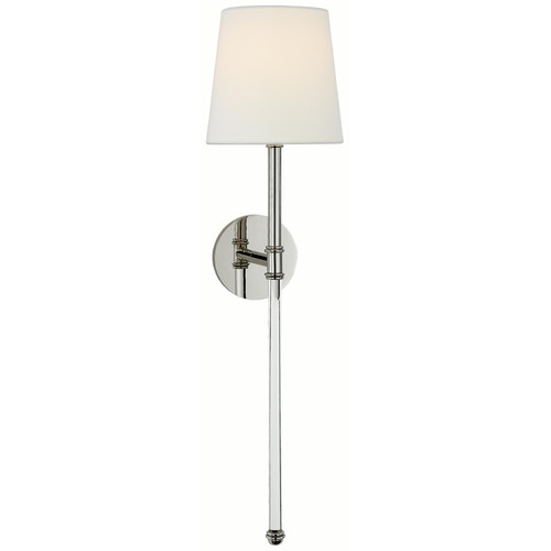 Visual Comfort Signature Collection Suzanne Kasler Camille Polished Nickel Sconce