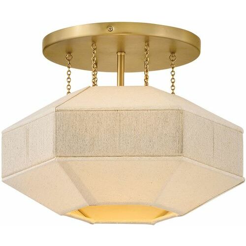 Hinkley Lyla 15-Inch Semi-Flush Mount in Lacquered Brass by Hinkley Lighting 47493LCB